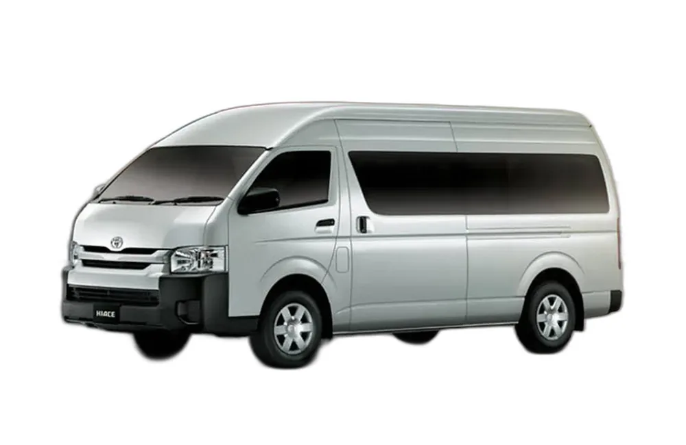 Toyota Hiace Grand Cabin rental in Skardu